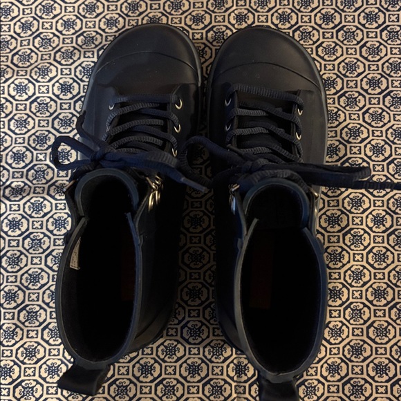 Rocket Dog Navy Lace Up Rain Boots - Picture 3 of 7